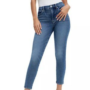 Good American, Good Waist Cropped Skinny Jeans Size 12, 31 Waist